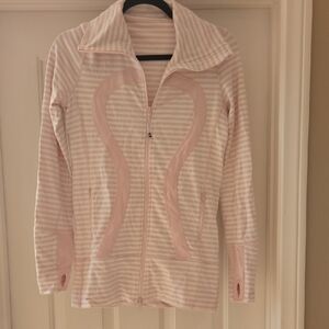 lululemon athletica Pink Striped Utility Jacket
